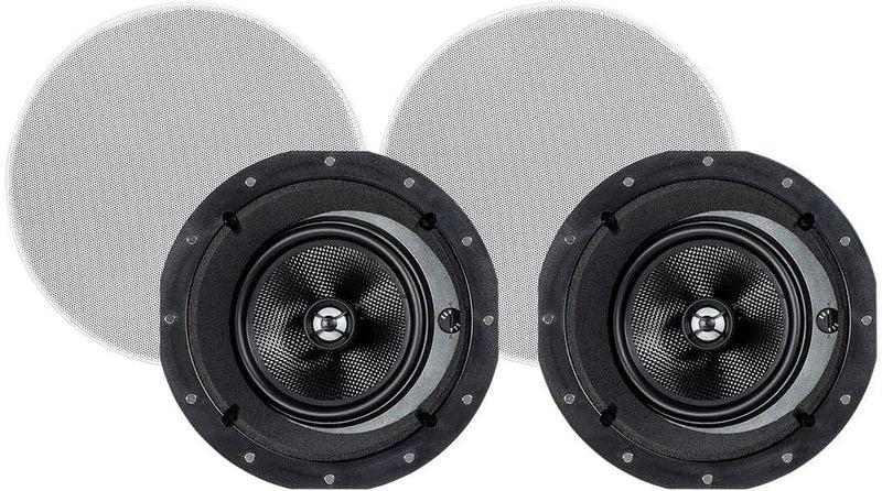 Monoprice 134197 Carbon Fiber In-Ceiling Speakers (Pair) — main product image