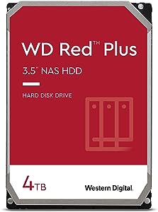 Western Digital WD Red Plus 4TB NAS HDD (Renewed)
