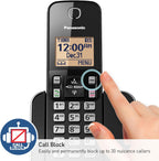 Panasonic KX-TGC382B Dect 6.0 2-Handset Landline Phone Renewed