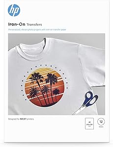 HP C6050A Iron-on Transfer Paper 8.5x11 Inches — main product image