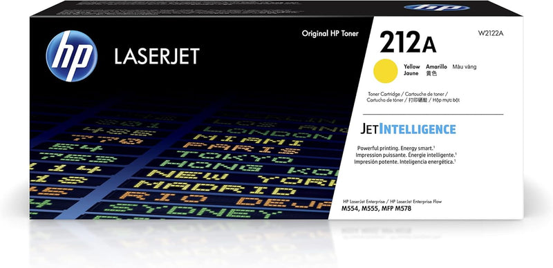 HP W2122A 212A Yellow Toner Cartridge LaserJet Enterprise — main product image