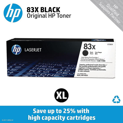 HP 83X Black High-Yield Toner Cartridge CF283X LaserJet