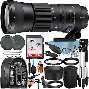 Sigma 745-306 150-600mm Contemporary Lens Nikon F-Mount Bundle