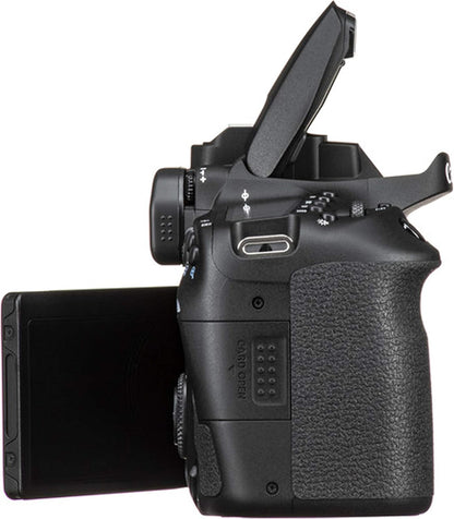 Canon EOS 90D DSLR Camera 18-55mm + Telephoto Lens Kit Renewed
