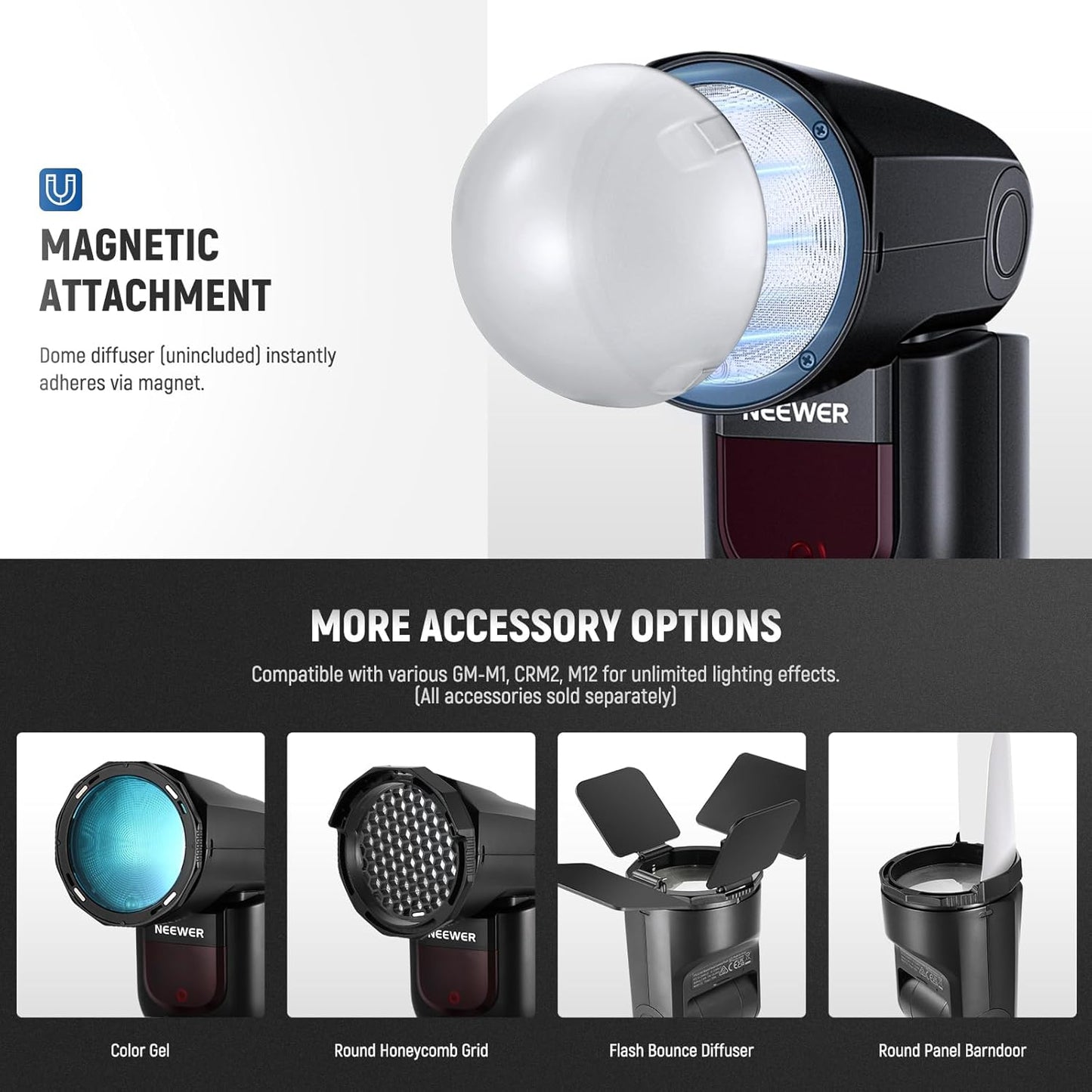 Neewer Z1-N Round Head Speedlite Flash for Nikon