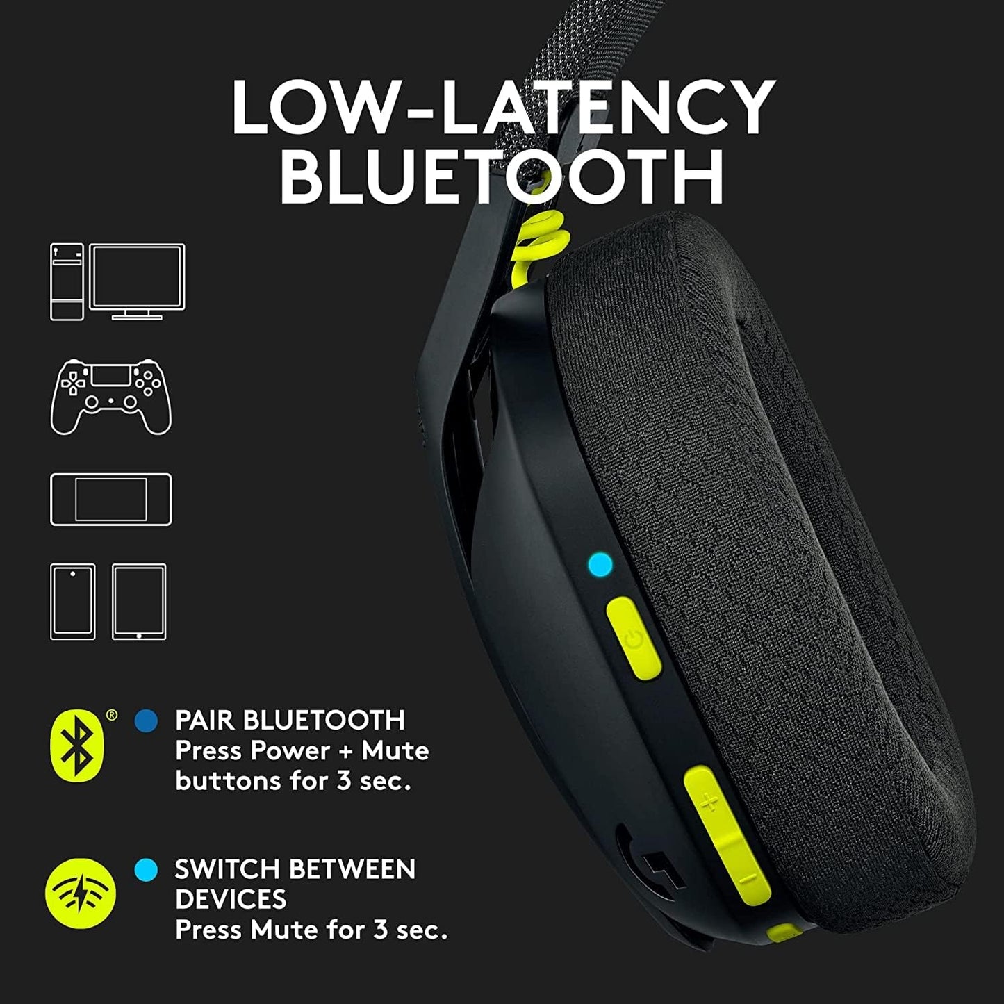 Logitech 097855168252 G435 Lightspeed Gaming Headset Renewed