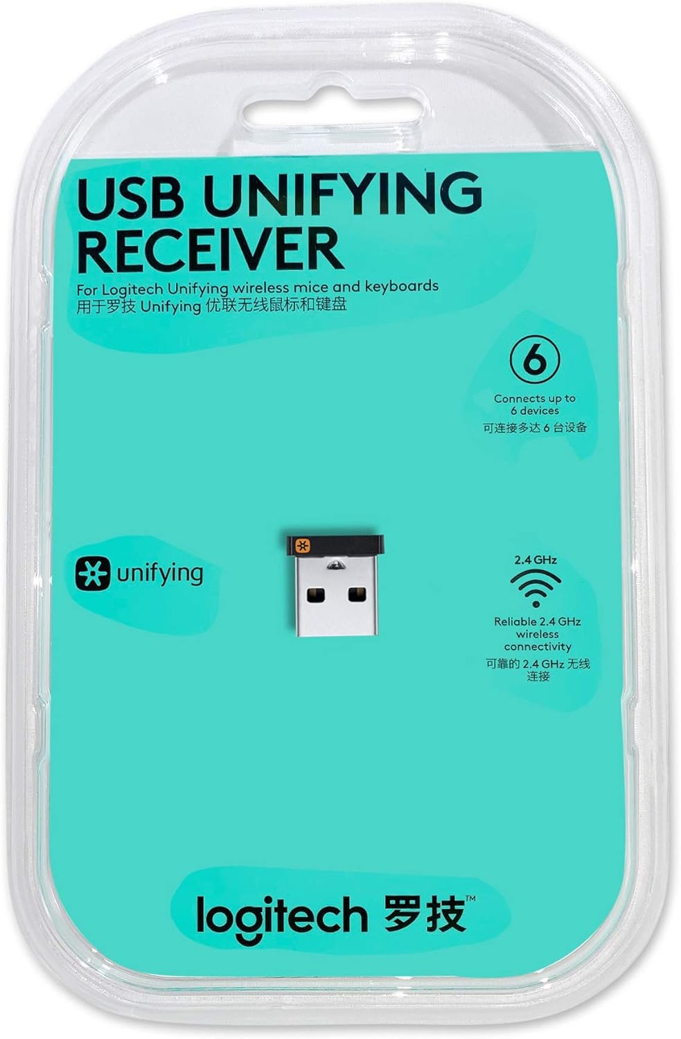 Logitech Unifying USB Receiver 2-Pack Wireless Adapter