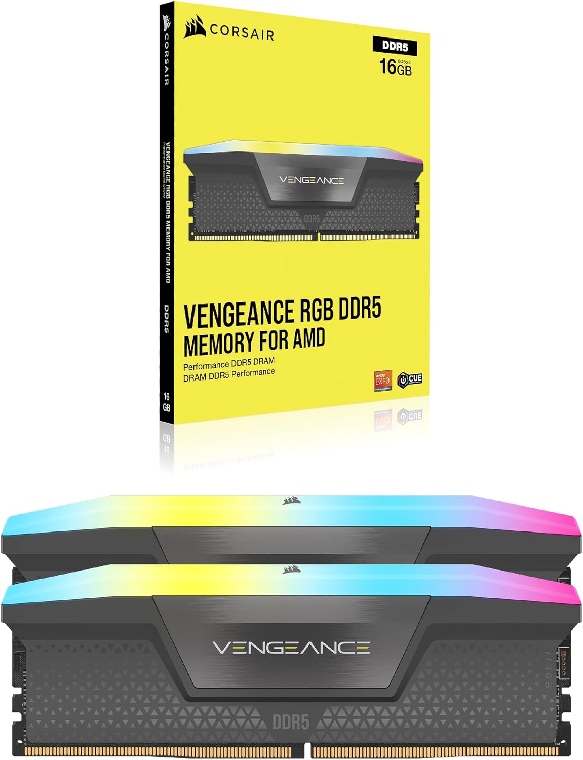Corsair VENGEANCE RGB DDR5 32GB 6000MHz AMD EXPO Memory