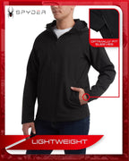 Spyder Softshell Men's Lightweight Water-Resistant Hooded Jacket