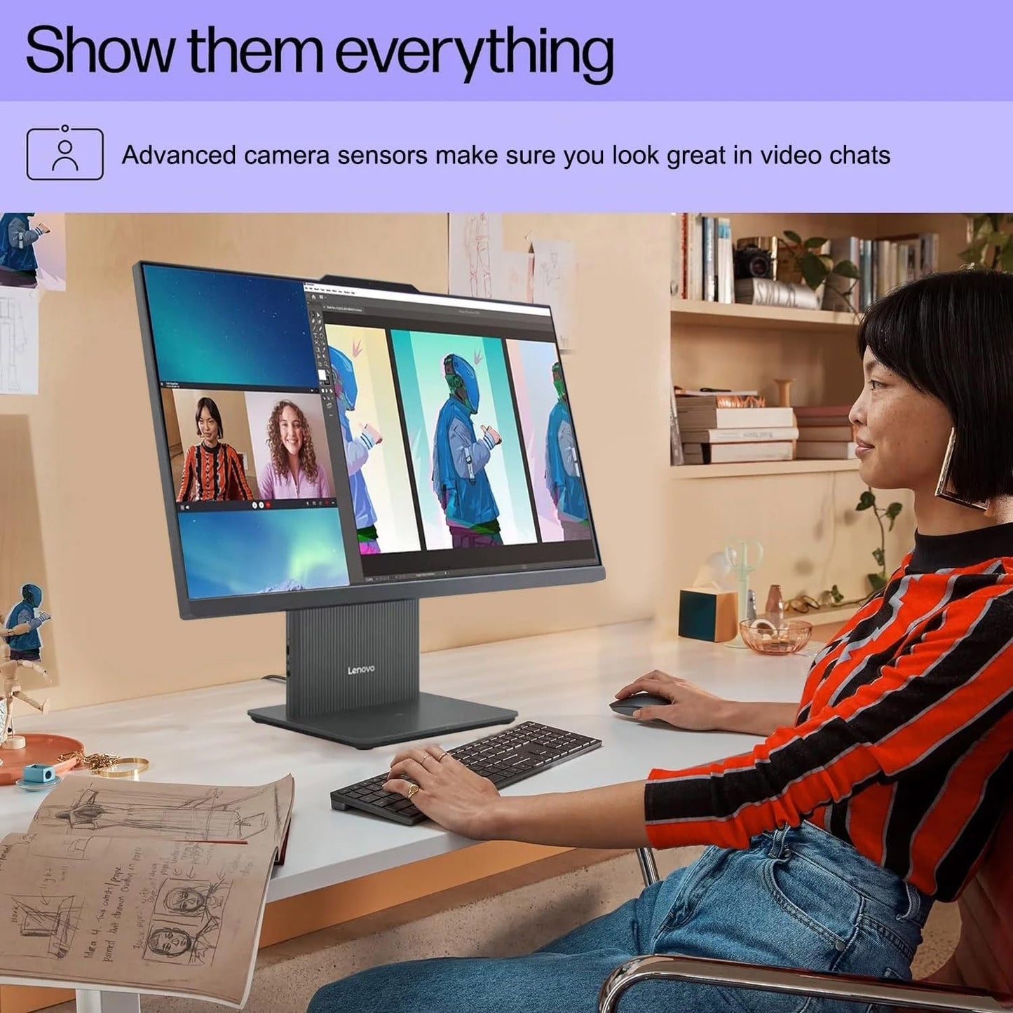 Lenovo ideacentre AIO 27ARR9 Ryzen 7 64GB 2TB SSD Touchscreen