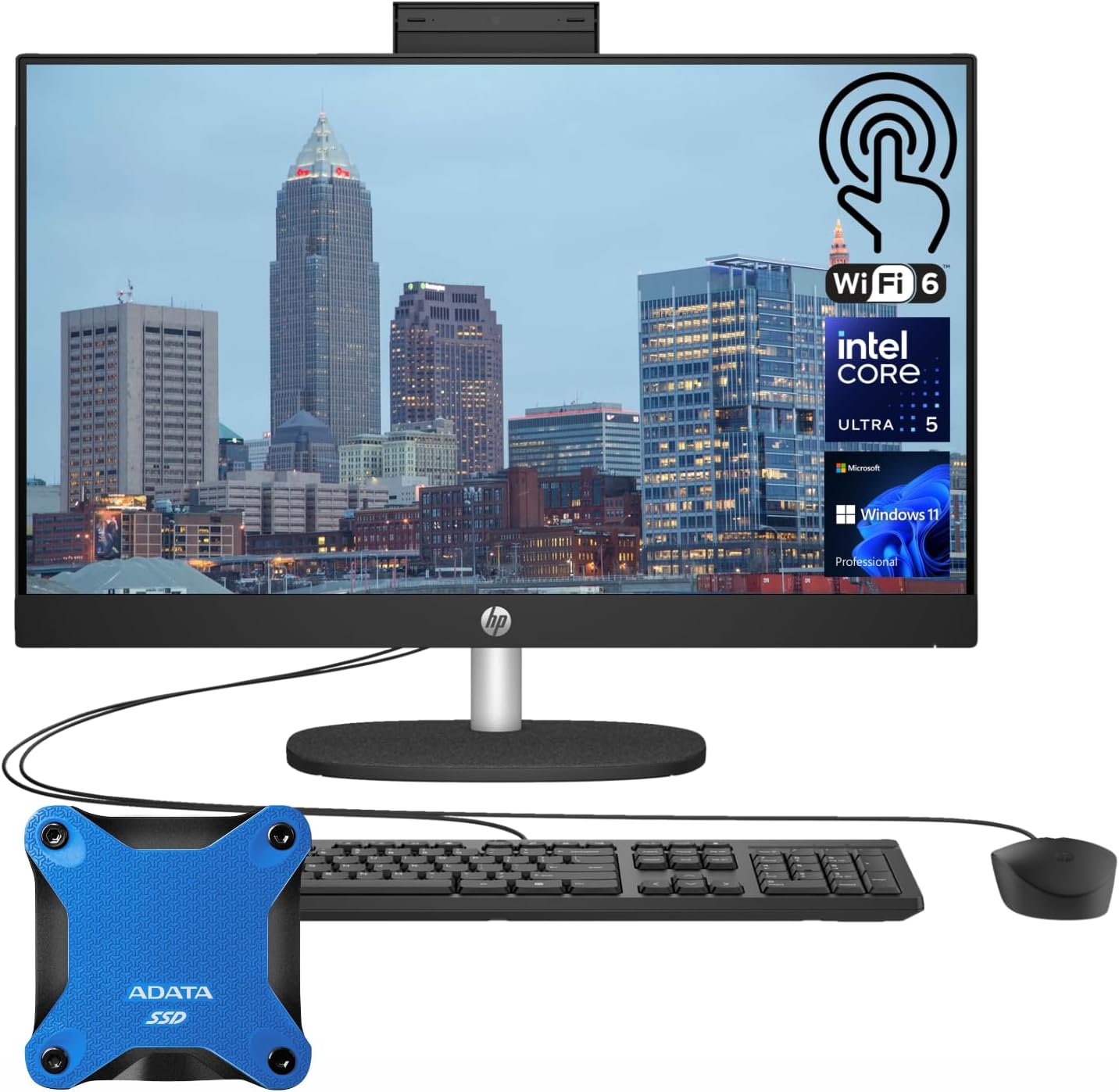 HP TPC-Q091 24" AI All-in-One Desktop Ultra 5 64GB 2TB SSD