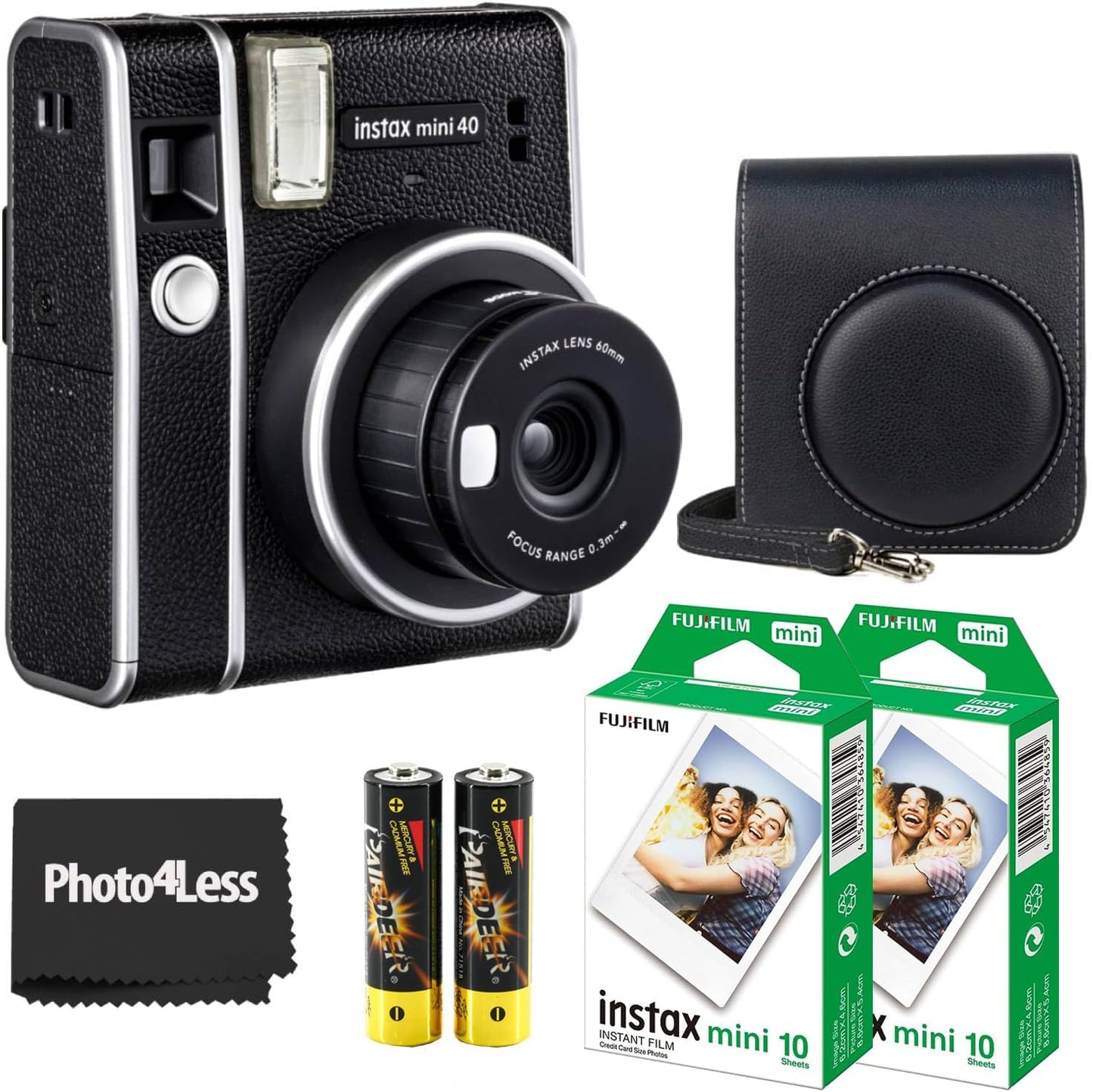 Fujifilm Mini 40 Instax Camera Bundle with Film & Case