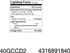 GE 43160-278127 Decorative Globe Bulbs - 40W, 12-Pack