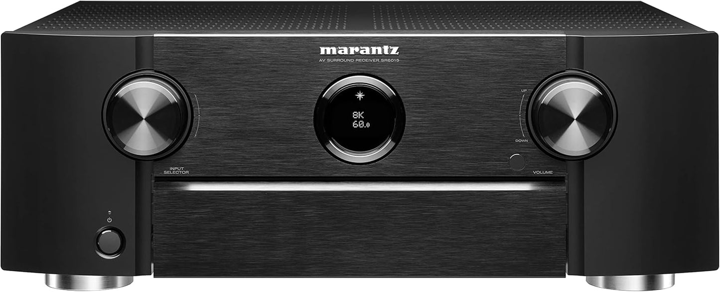 Marantz SR6015 9.2 Ch 8K AV Receiver HEOS Renewed