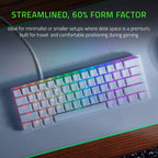 Razer RZ03-03390300-R3M1 Huntsman Mini 60% White Keyboard