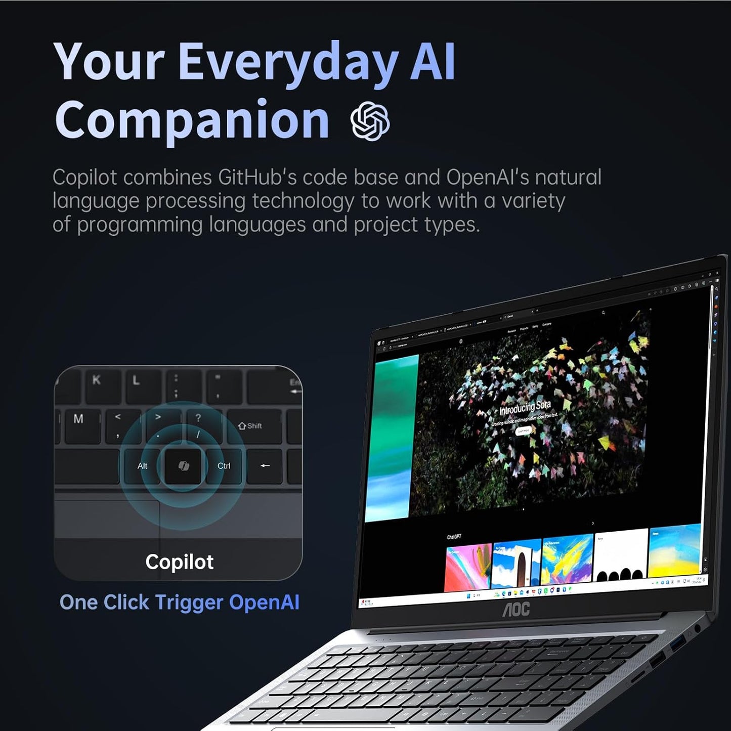 AOC MX16 AI Laptop Intel Ultra5 1TB SSD