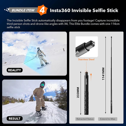 Insta360 X4 8K 360 Action Camera Elite Bundle