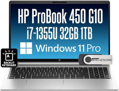 HP ProBook 450 G10 i7 Business Laptop 32GB RAM