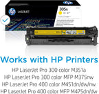 HP CE412A 305A Yellow Toner Cartridge - LaserJet