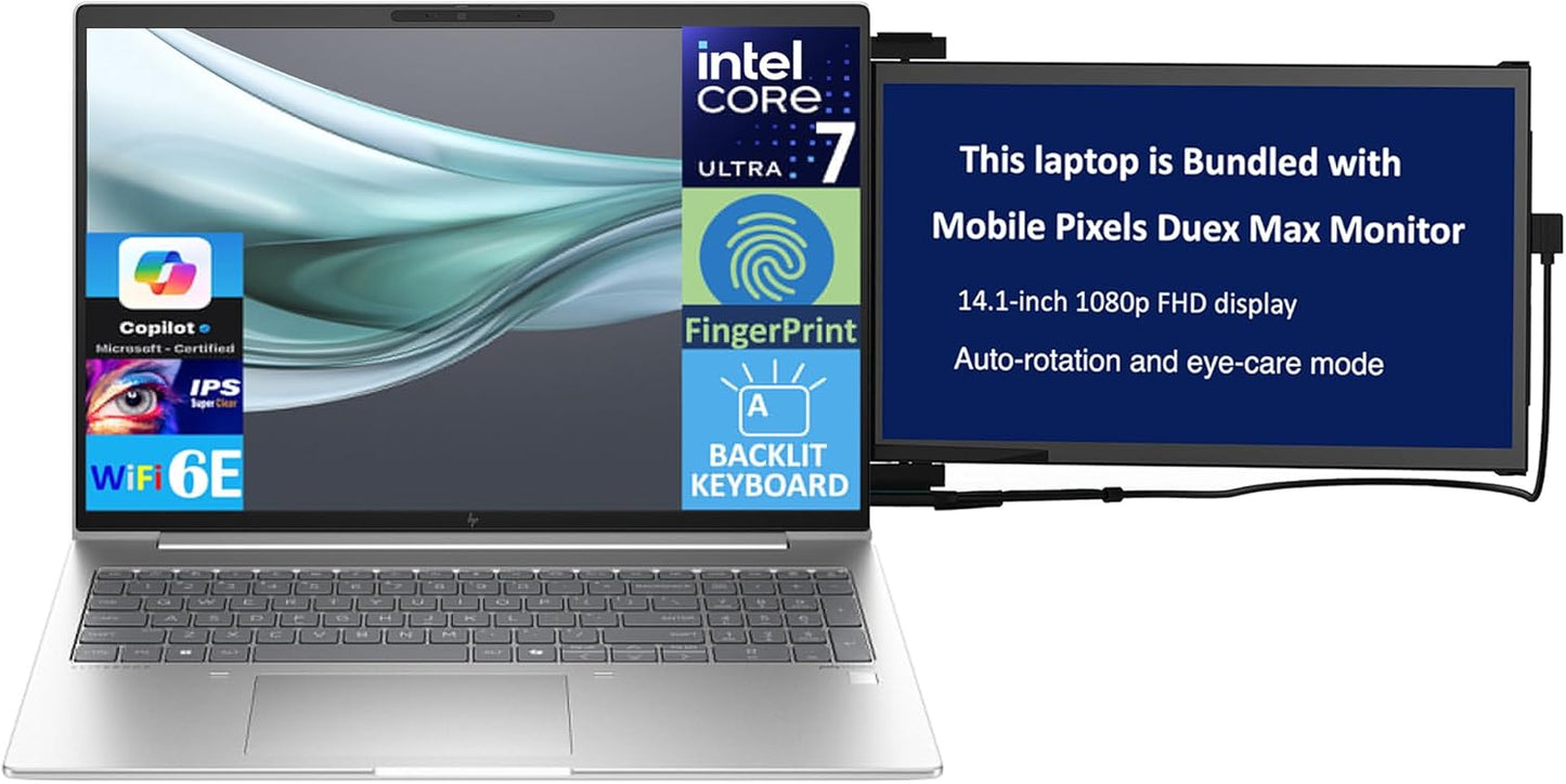 HP EliteBook 660 G11 Ultra 7 Laptop + Duex Monitor