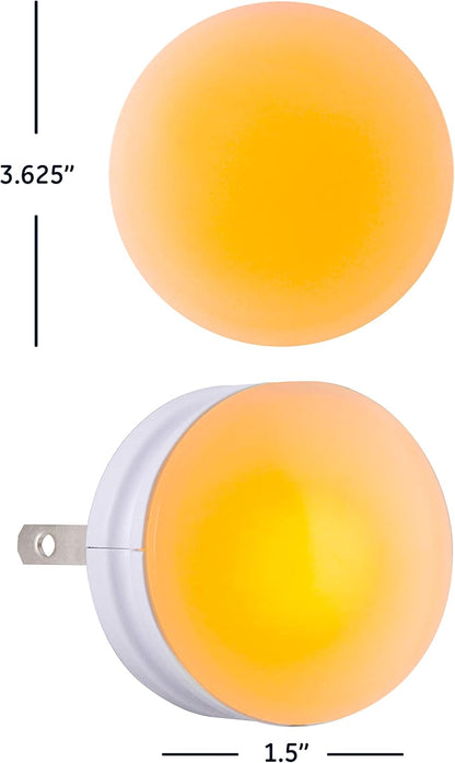 GE 45247 SleepLite LED Night Light 2-Pack Amber Dusk-to-Dawn