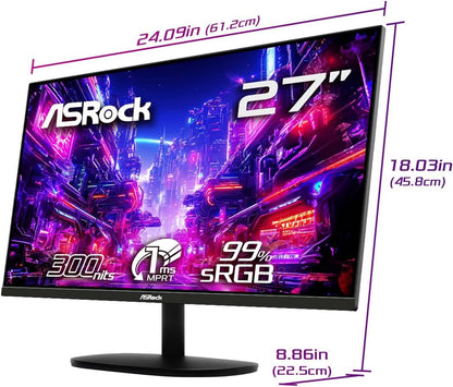 ASRock CL27FF 27" 100Hz IPS Gaming Monitor