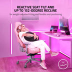 Razer RZ38-03720200-R3U1 Enki Gaming Chair - Pink Lumbar Support