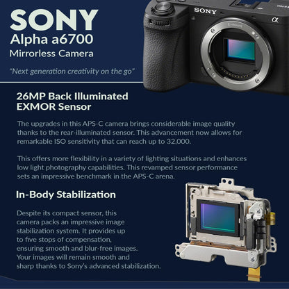 Sony Alpha a6700 Mirrorless Camera Bundle