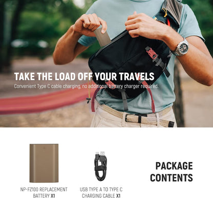 Neewer T-NP-FZ100 NP-FZ100 USB-C Battery Pack