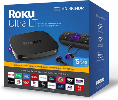 Roku Ultra LT Streaming Media Player 4K Renewed