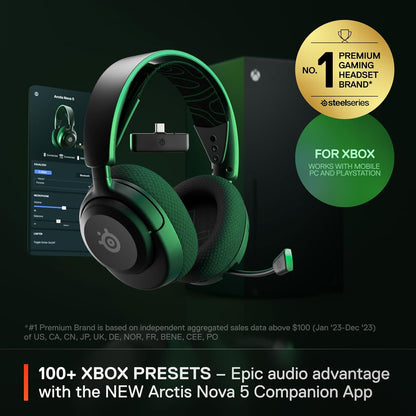SteelSeries Arctis Nova 5X Wireless Gaming Headset Renewed