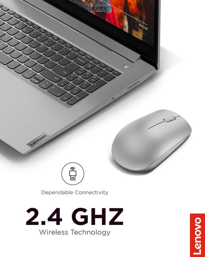 Lenovo 530MOUSE Full Size Wireless Mouse - Platinum Grey