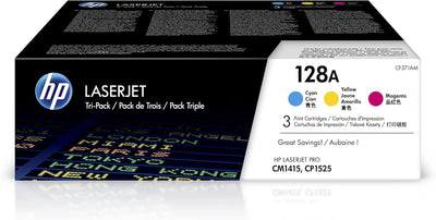 HP CF371AM 128A Color LaserJet Toner 3-Pack