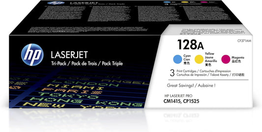 HP CF371AM 128A Color LaserJet Toner 3-Pack