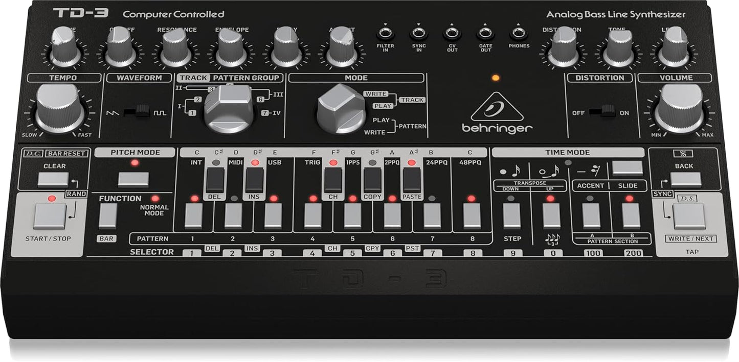 Behringer TD-3-BK Analog Bass Line Synthesizer