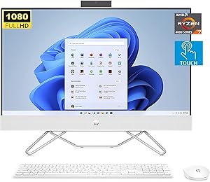 HP hp 27 Ryzen 7 Touchscreen All-in-One Desktop — main product image
