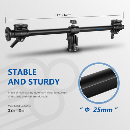 Neewer 10100663 25" Horizontal Tripod Center Axis