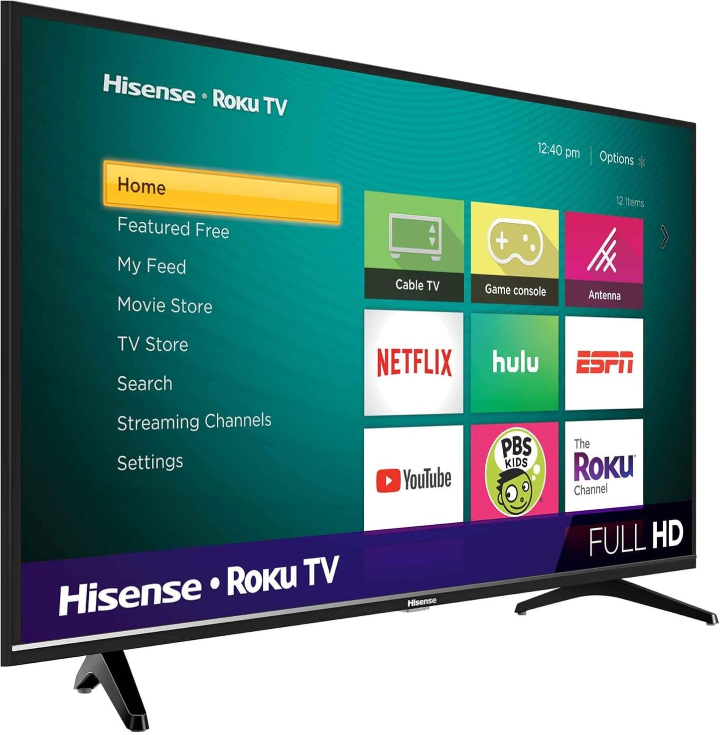 Hisense 40H4F 40-Inch Roku Smart TV (Renewed)