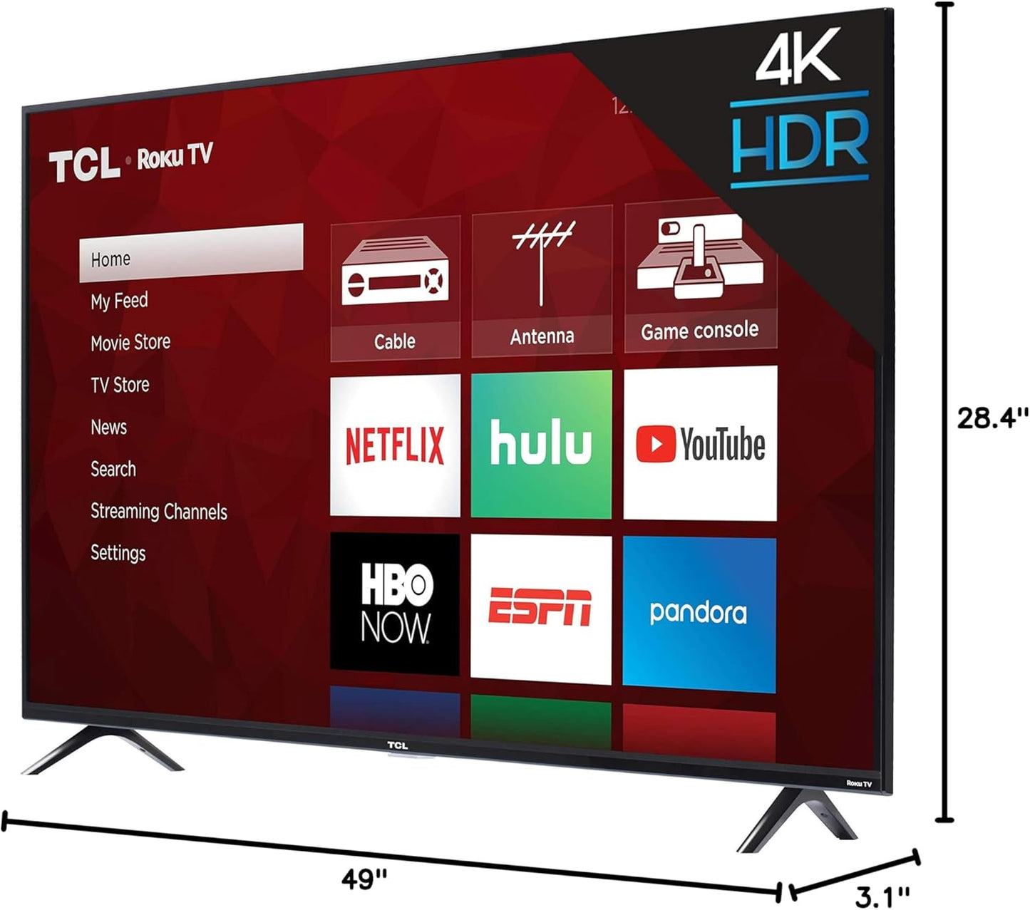 TCL 55S425 55-Inch 4K Smart LED Roku TV