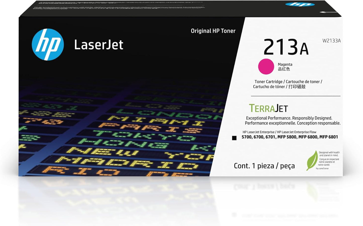 HP 213A W2133A Magenta Original LaserJet Toner Cartridge