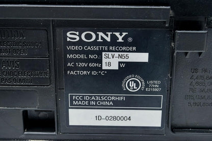 Sony SLV-N55-cr 4-Head Hi-Fi VCR (Renewed)