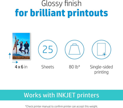 HP 4WN03A Premium Plus 4x6 Glossy Photo Paper