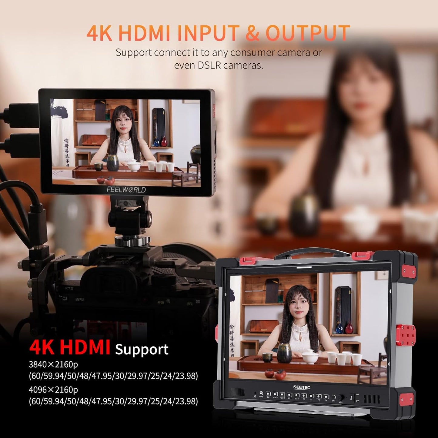 FEELWORLD P6X-ANP75-AMC5-OF-US 5.5" 1000nit Touchscreen Monitor Kit