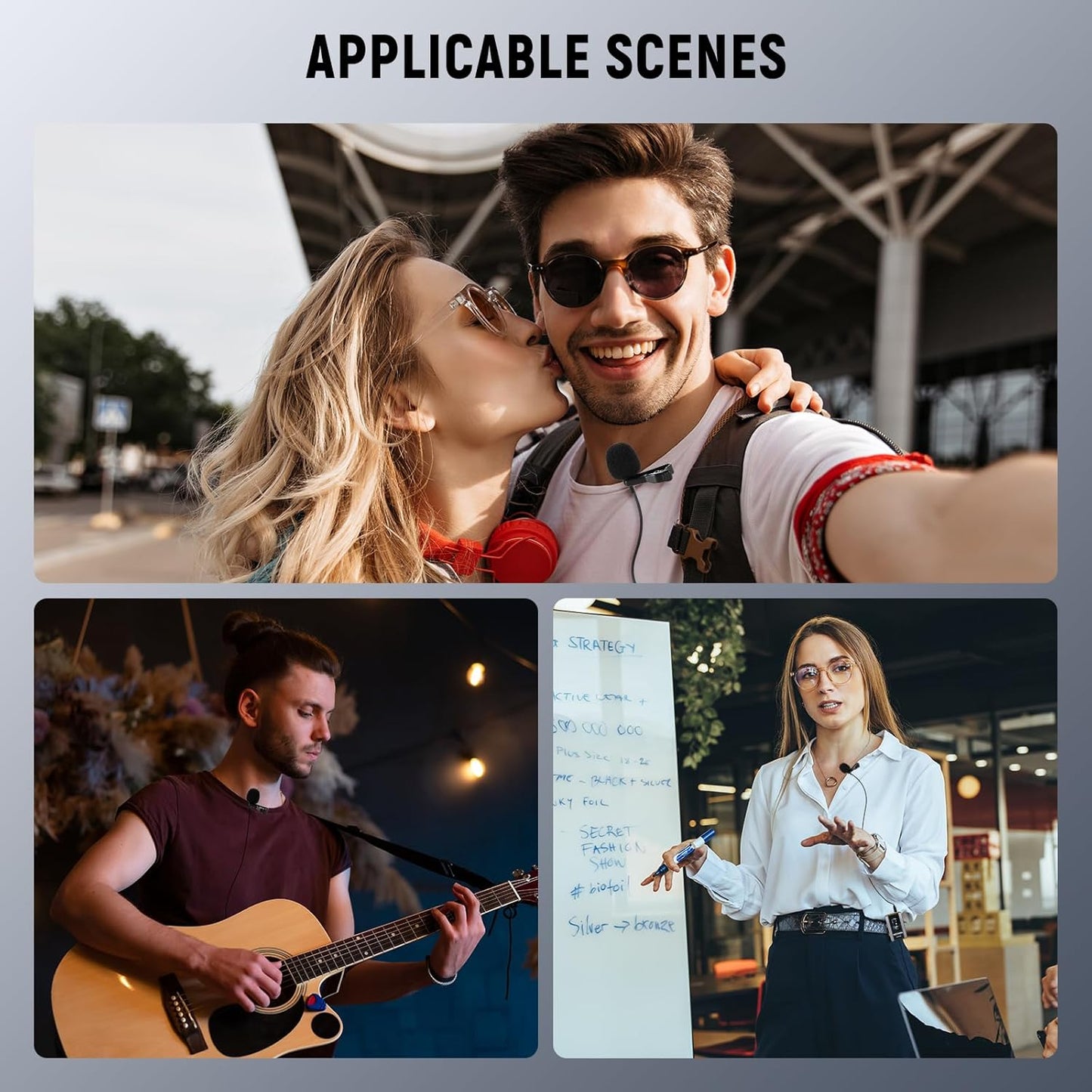 Neewer 21000098 Lavalier Lapel Mic for Rode/DJI Wireless