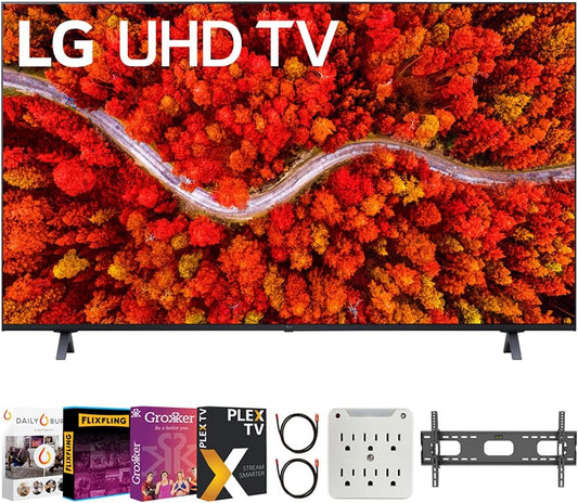 LG E6LG50UP8000PUA 50" 4K UHD Smart TV Bundle