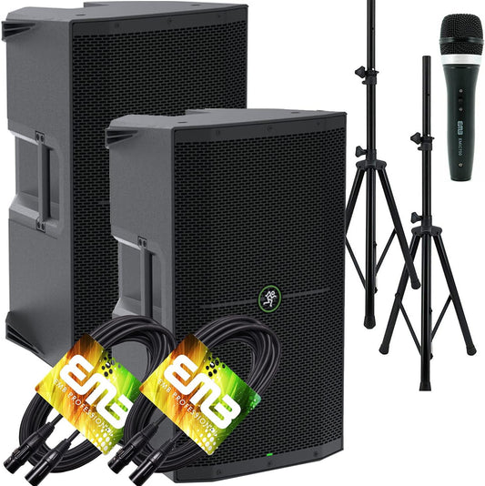 Mackie Thump15A 15" 1300W Powered Loudspeaker Pair Bundle