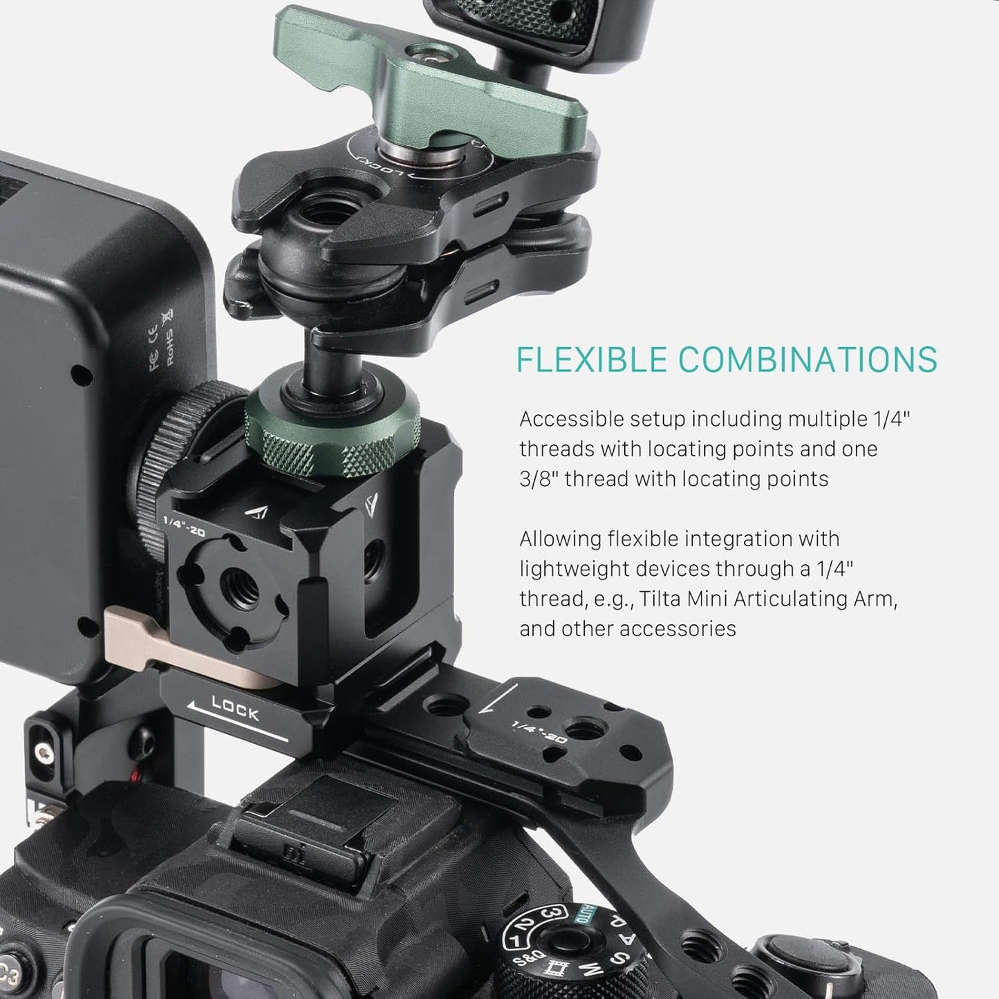 Tilta TA-CMB-B Multi-Functional Cold Shoe Mounting Bracket Black