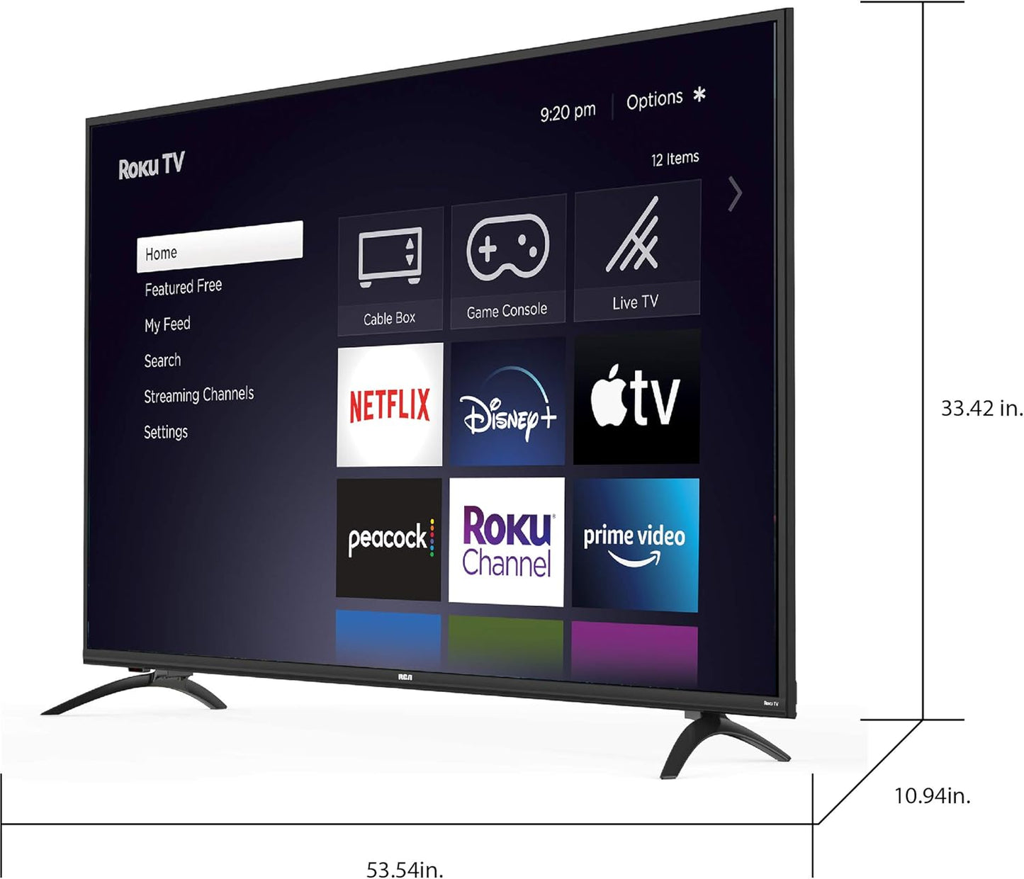 RCA RTRQ6522 65" 4K UHD Quantum Dot ROKU TV