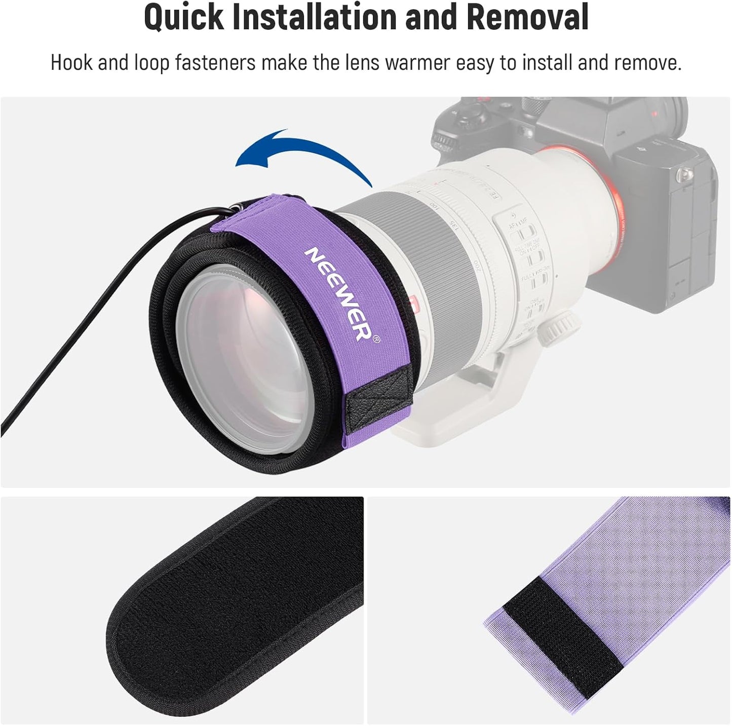 Neewer 33000045 USB Lens Heater Anti-Dew Warmer 300mm