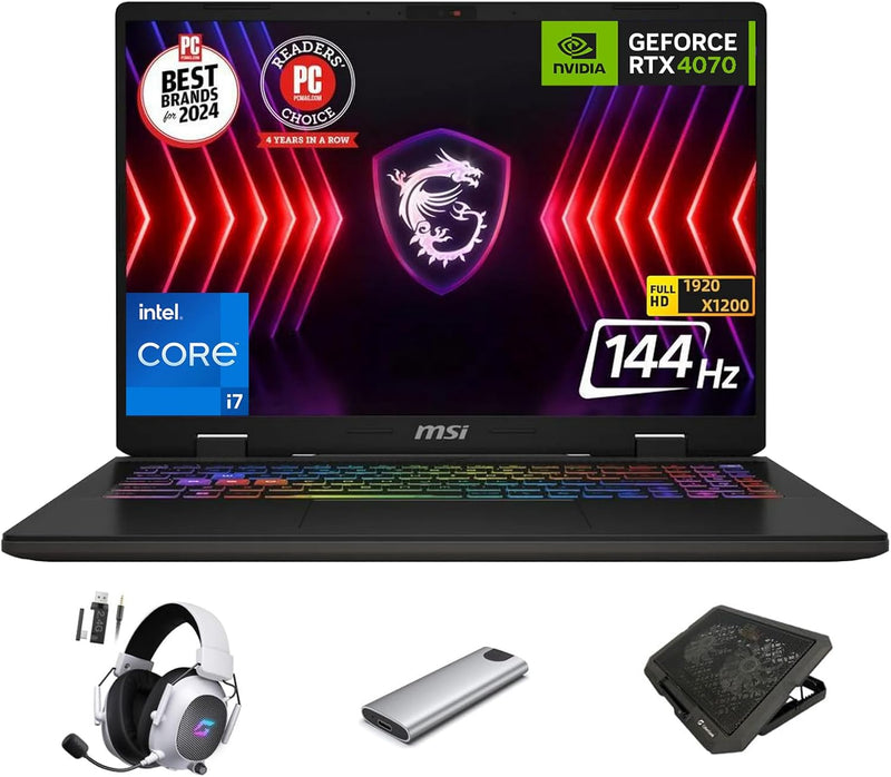 MSI CROSSHAIR16 Gaming Laptop i7-14650HX RTX 4070 32GB 2TB SSD — main product image